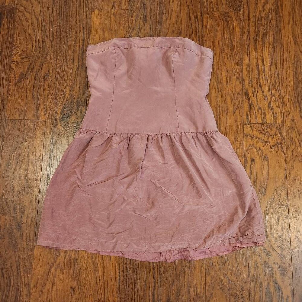 J. Crew silk strapless mini-dress